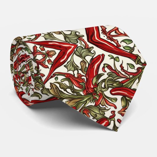 Chili Peppers  Elegance Stropdas (Opgerold)