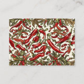 Chili Peppers  Elegance Visitekaartje (Achterkant)