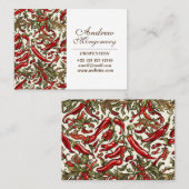 Chili Peppers  Elegance Visitekaartje (Voorkant / Achterkant)