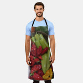 Chili Peppers en veggies Schort (Gedragen)