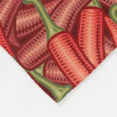 Chili Peppers Fleece Deken (Hoek)
