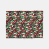 Chili Peppers Fleece Deken (Voorkant (Horizontaal))
