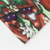 Chili Peppers Fleece Deken (Hoek)