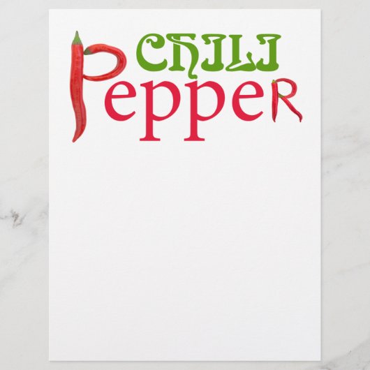 Chili peppers flyer (Voorkant)