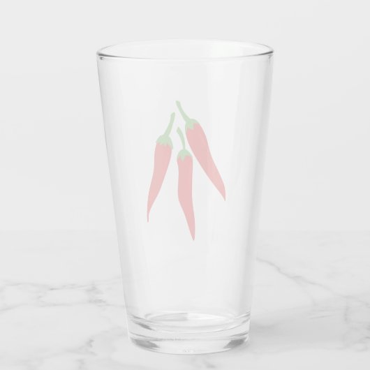 Chili Peppers Glas (Achterkant)