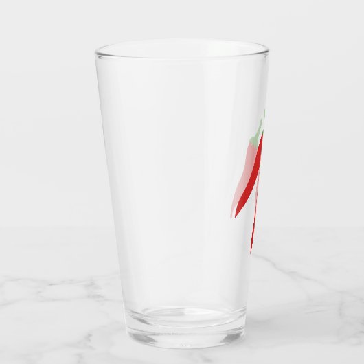 Chili Peppers Glas (Rechts)