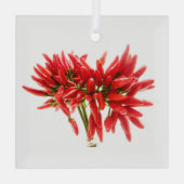 Chili peppers glas ornament (Achterkant)