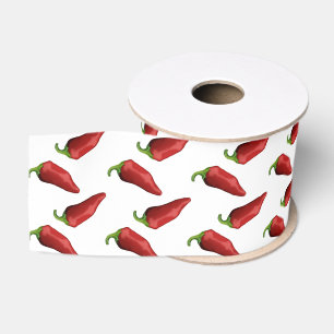 Chili peppers grosgrain lint