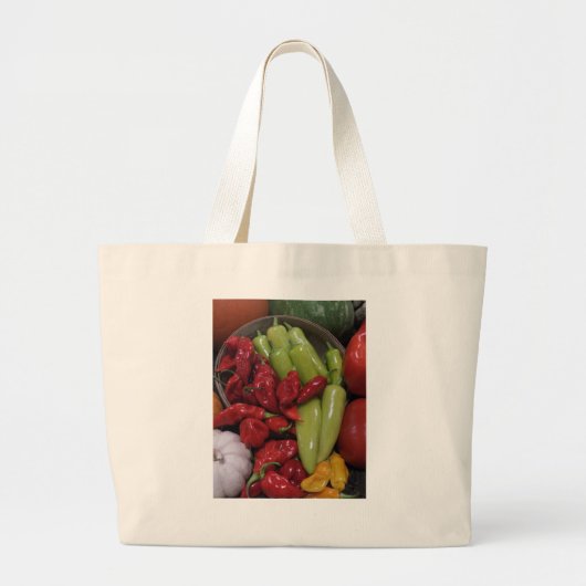 Chili Peppers Grote Tote Bag (Voorkant)