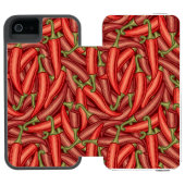 Chili Peppers Incipio iPhone Portemonnee Hoesje (Agenda Open)