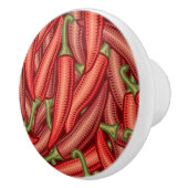 Chili Peppers Keramische Knop (Rechts)