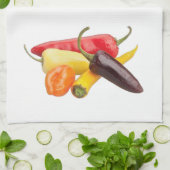 'Chili Peppers' keukenhanddoek (Gevouwen)