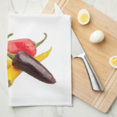 'Chili Peppers' keukenhanddoek (Quarter Fold)