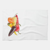 'Chili Peppers' keukenhanddoek (Horizontaal)