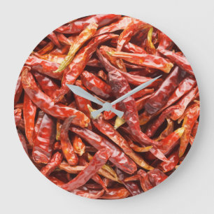 Chili Peppers Kitchen Clock Grote Klok
