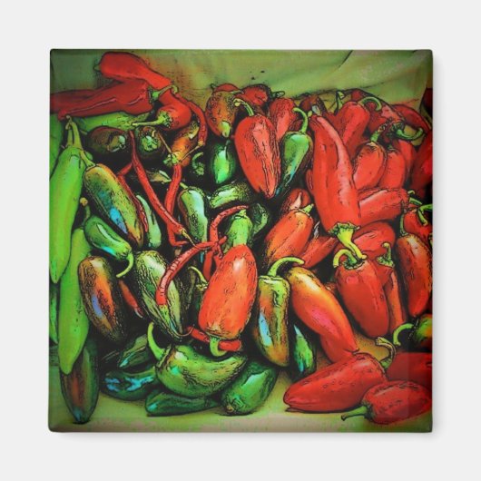 Chili Peppers Magnet (Voorkant)