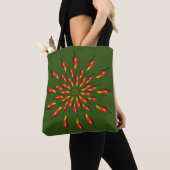 Chili Peppers Mandala Art Tote Bag (Dichtbij)