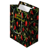 Chili Peppers Medium Cadeauzakje (Voorkant Gekanteld)