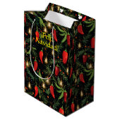 Chili Peppers Medium Cadeauzakje (Achterkant Gekanteld)