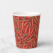 Chili Peppers Papieren Bekers (Achterkant)