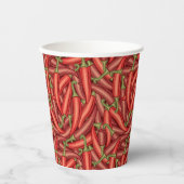 Chili Peppers Papieren Bekers (Voorkant)