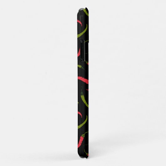 Chili Peppers Pattern op Black Case-Mate iPhone Case (Achterkant/rechts)