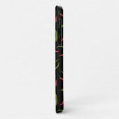 Chili Peppers Pattern op Black Case-Mate iPhone Case (Achterkant/links)