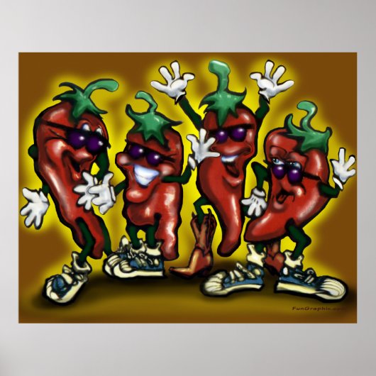 Chili Peppers Poster (Voorkant)