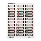 Chili Peppers retouradreslabel Etiket (Full Sheet)