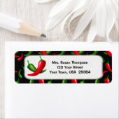 Chili Peppers retouradreslabel Etiket (Insitu)