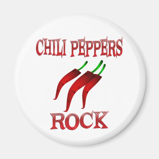 Chili Peppers Rock Magneet (Voorkant)