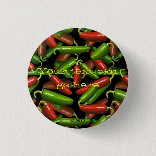 Chili Peppers Ronde Button 3,2 Cm (Voorkant)