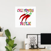 Chili Peppers Rule Poster (Thuiskantoor)