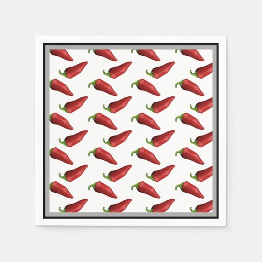 Chili peppers servet (Voorkant)