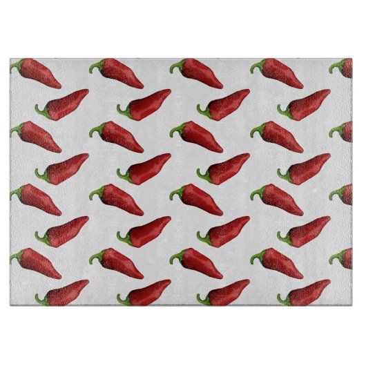 Chili peppers snijplank (Voorkant)