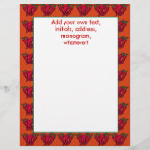 Chili Peppers Stationery of Letterhead Briefhoofd Ontwerp (Voorkant)