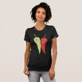 Chili Peppers T Shirt | Rode groene Spaanse peper (Voorkant volledig)