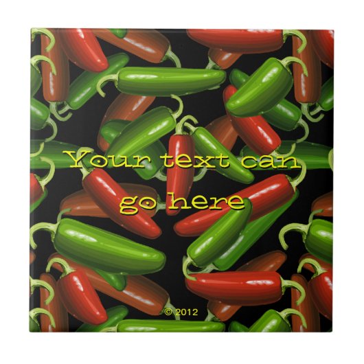 Chili Peppers Tegeltje (Voorkant)