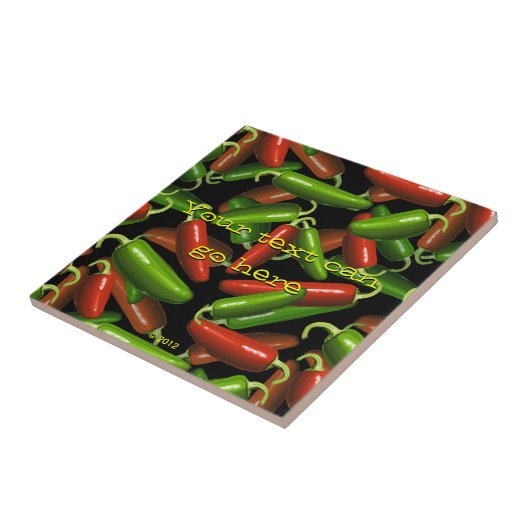 Chili Peppers Tegeltje (Zijkant)