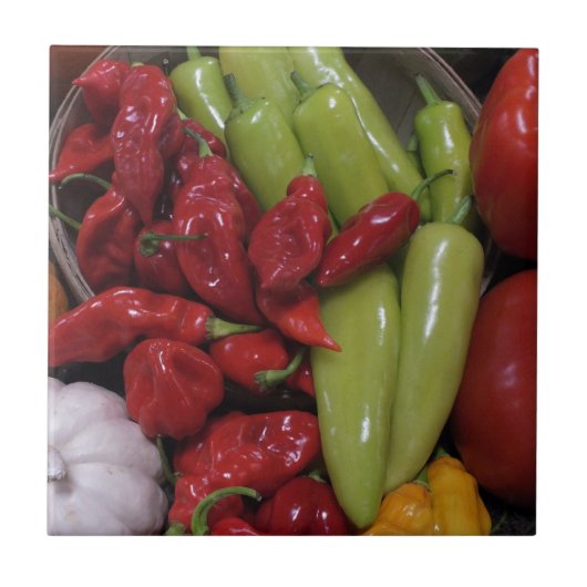 Chili Peppers Tegeltje (Voorkant)