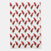 Chili peppers theedoek (Verticaal)