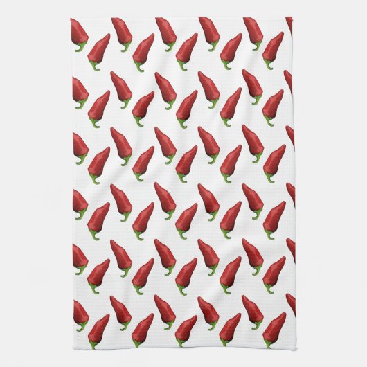 Chili peppers theedoek (Verticaal)