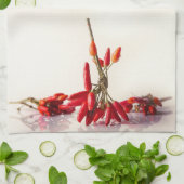 Chili Peppers Theedoek (Gevouwen)