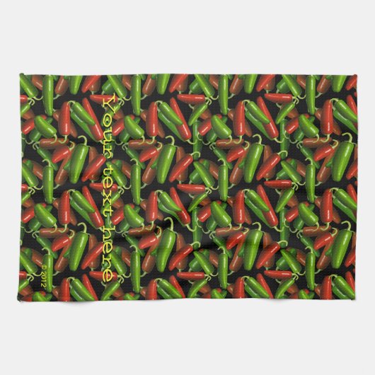 Chili Peppers Theedoek (Horizontaal)