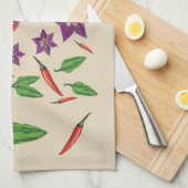 Chili Peppers Theedoek (Quarter Fold)