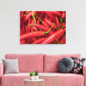 Chili Peppers Verpakt Canvas Afdruk (Insitu (Woonkamer))