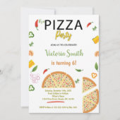 Chili Pizza Birthday-uitnodigingen Kaart (Voorkant)