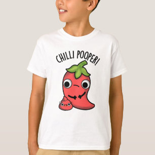 Chili Poooper Grappige Pepper Pun T-shirt