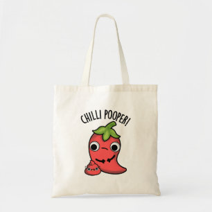 Chili Poooper Grappige Pepper Pun Tote Bag