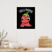 Chili Pooper Grappige Peper Pun Poster (Keuken)